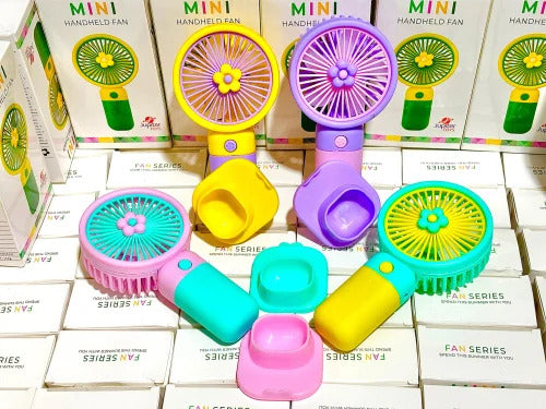 Mini Handheld Fan USB Rechargeable | Portable Personal Cooling Fan with 3 Speed Modes for Home, Office, Travel & Outdoor Use