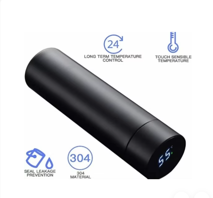 SmartTemp Pro™500ML Smart Temperature Display Water Bottle | Intelligent Thermal Sipper with LED Temperature Indicator