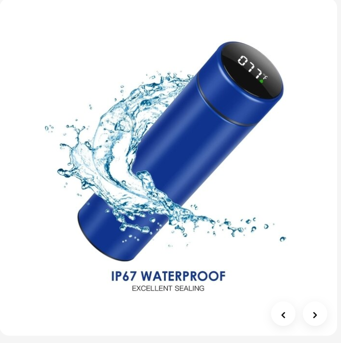 SmartTemp Pro™500ML Smart Temperature Display Water Bottle | Intelligent Thermal Sipper with LED Temperature Indicator