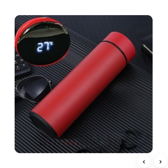 SmartTemp Pro™500ML Smart Temperature Display Water Bottle | Intelligent Thermal Sipper with LED Temperature Indicator