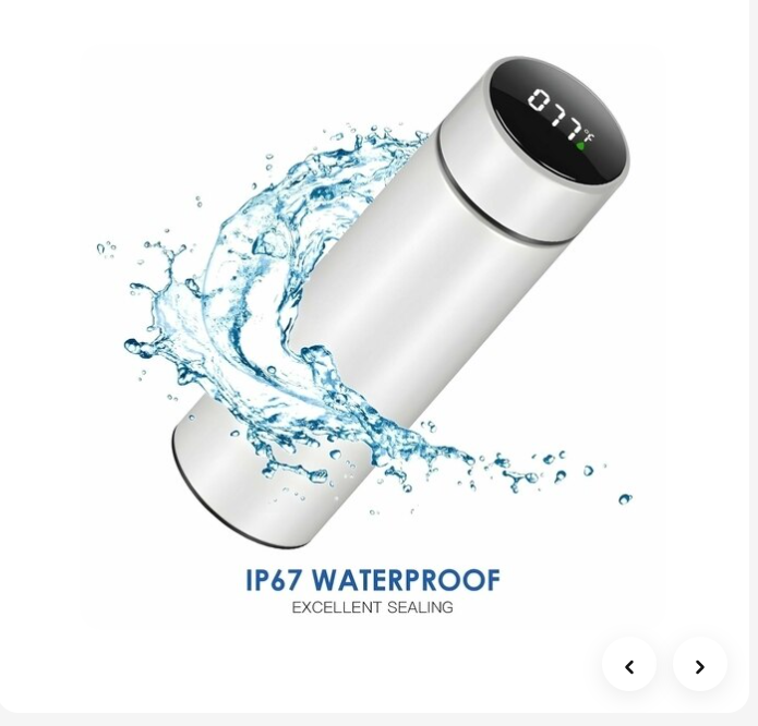 SmartTemp Pro™500ML Smart Temperature Display Water Bottle | Intelligent Thermal Sipper with LED Temperature Indicator